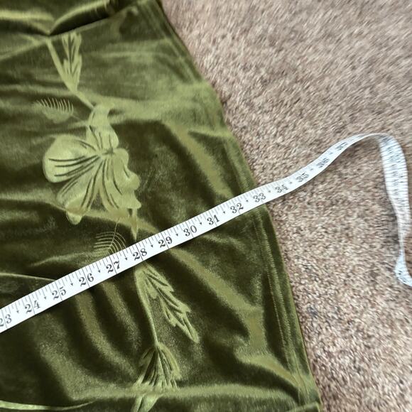 Earthbound Babydoll Velour Bell Sleeve Mini Dress Retro 70s Whimsical Velvet XL - Picture 8 of 10